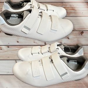 Shimano White Cycling Shoes with Straps
